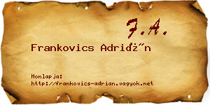 Frankovics Adrián névjegykártya
